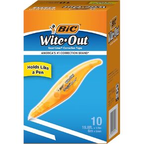 BIC Wite-Out Exact Liner Correction Tape, White, 1/5 in x 19-8/10 ft (W x L)