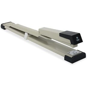 Business Source 62827 Stapler Long Reach 20 Sht Cap Putty/Gray/Black