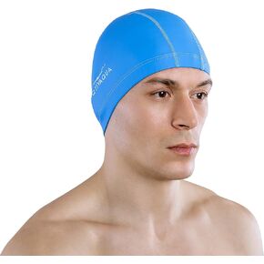 Spandex Swim Cap with Protective Layer // Comfortable Swimming Cap for Women Men Adult and Kids