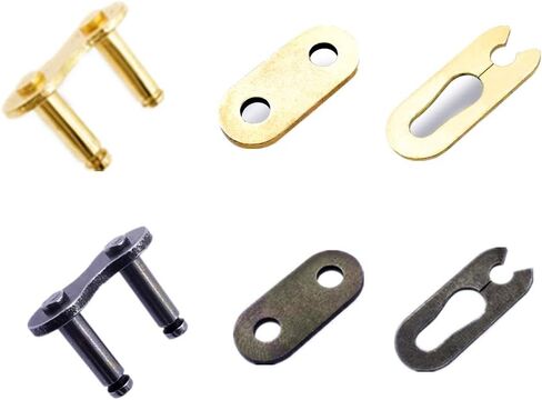 #415 سلسلة وصلة رئيسية 4 قطع، 415 قطعة دراجة بمحرك ذهبي 1 قطعة - 415 وصلة رئيسية لسلسلة الدراجة لدراجتين دراجة بمحرك - 415 وصلة سلسلة رئيسية من Epromiseparts in Kuwait