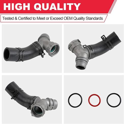 626-541 Engine Heater Hose with Engine Coolant Pipe O-Rings Fits for 2011-2018 Ford F150 Lobo Mustang, 2011-2014 Lincoln Mark LT Replaces# DR3Z-8566-A BC3Z-8590-F DR-3Z8566-A in Saudi Arabia