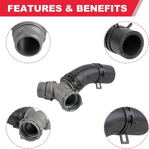 626-541 Engine Heater Hose with Engine Coolant Pipe O-Rings Fits for 2011-2018 Ford F150 Lobo Mustang, 2011-2014 Lincoln Mark LT Replaces# DR3Z-8566-A BC3Z-8590-F DR-3Z8566-A in Saudi Arabia