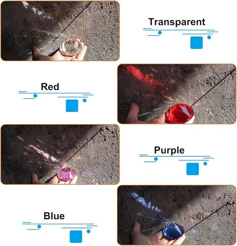 60mm(2.36 in) Large Crystal Diamond Paperweight with Stand Jewels Wedding Decorations Centerpieces Home Decor (60mm, Clear) in Kuwait