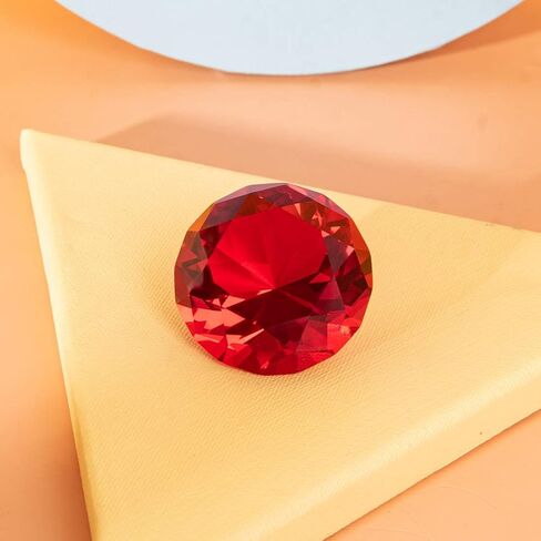 LONGWIN 50mm (2") Crystal Faceted Diamond Paperweight Wedding Favor Home Decor in Saudi Arabia