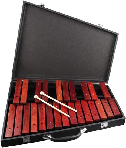 Mr.Power 25 Note Wood Xylophone G5- G7 Glockenspiel الخشبي مع مطرقة، حافظة للاعبين المحترفين في فرقة طلاب المدرسة in Kuwait