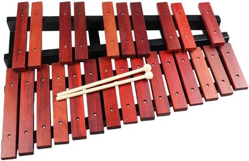 Mr.Power 25 Note Wood Xylophone G5- G7 Glockenspiel الخشبي مع مطرقة، حافظة للاعبين المحترفين في فرقة طلاب المدرسة in Kuwait
