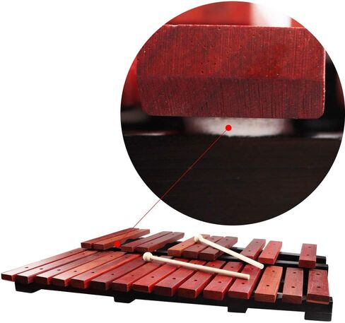 Mr.Power 25 Note Wood Xylophone G5- G7 Glockenspiel الخشبي مع مطرقة، حافظة للاعبين المحترفين في فرقة طلاب المدرسة in Kuwait
