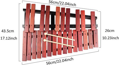 Mr.Power 25 Note Wood Xylophone G5- G7 Glockenspiel الخشبي مع مطرقة، حافظة للاعبين المحترفين في فرقة طلاب المدرسة in Kuwait
