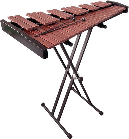 37 Key Professional Chromatic Xylophone with Mallets, Adjustable Stand, and Carrying Bag - Wooden Glockenspiel in Kuwait