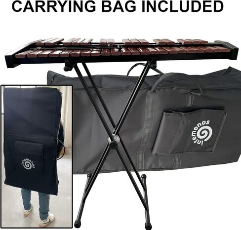 37 Key Professional Chromatic Xylophone with Mallets, Adjustable Stand, and Carrying Bag - Wooden Glockenspiel in Kuwait