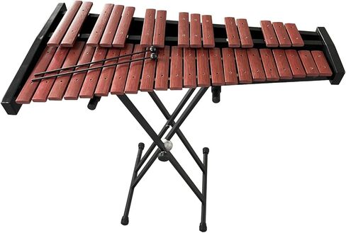 37 Key Professional Chromatic Xylophone with Mallets, Adjustable Stand, and Carrying Bag - Wooden Glockenspiel in Kuwait