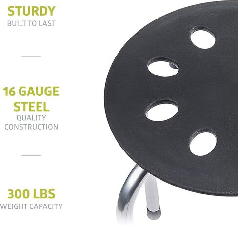 Pearington Plastic Classroom Furniture Stools for Kids, Multipurpose Stool Chairs, Flexible Seating, Stacking Stools, Stainless Steel Legs - Set of 5, Multi-Color in Kuwait