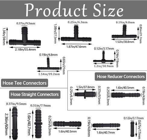 مجموعة متنوعة من موصلات الفراغ من النايلون الأسود، مجموعة متنوعة من موصلات أنابيب الفراغ الأوتوماتيكية من النايلون الأسود، 12 مقاسًا، لخراطيم السيارات P-O-058 in Kuwait