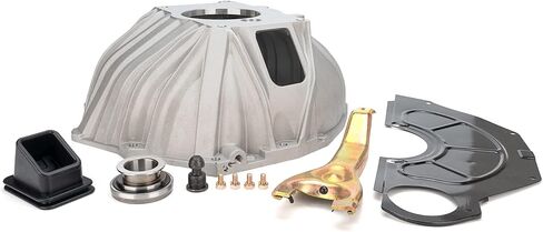 MFZDQL 3899621 غطاء جرس تطبيق القابض اليدوي من الألومنيوم يناسب تشيفي بيلهاوسينج 1959-1988 مع غطاء فحص دولاب الموازنة، شوكة القابض والحذاء، كرة محورية، محمل تحرير القابض in Kuwait