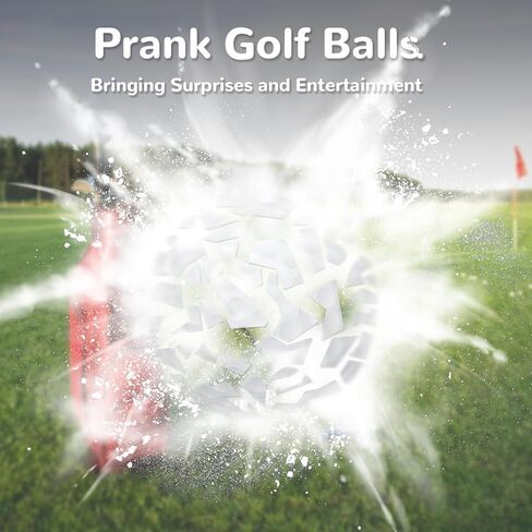 كرات جولف إكسبلودر مزحة، كرات جولف متفجرة (4 عبوات) هدايا كرة جولف نكتة، بودرة بيضاء مضحكة للجولف مع سحابة من خدعة الدخان الأبيض وكرات جولف مبتكرة in Kuwait