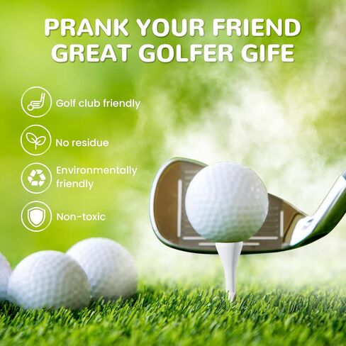 كرات جولف إكسبلودر مزحة، كرات جولف متفجرة (4 عبوات) هدايا كرة جولف نكتة، بودرة بيضاء مضحكة للجولف مع سحابة من خدعة الدخان الأبيض وكرات جولف مبتكرة in Kuwait