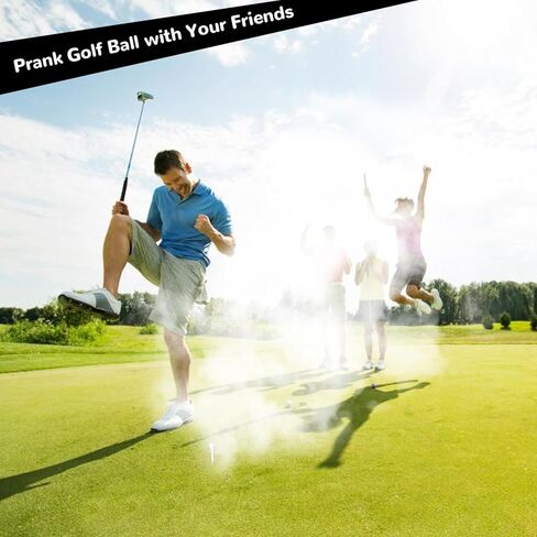 كرات جولف إكسبلودر مزحة، كرات جولف متفجرة (4 عبوات) هدايا كرة جولف نكتة، بودرة بيضاء مضحكة للجولف مع سحابة من خدعة الدخان الأبيض وكرات جولف مبتكرة in Kuwait