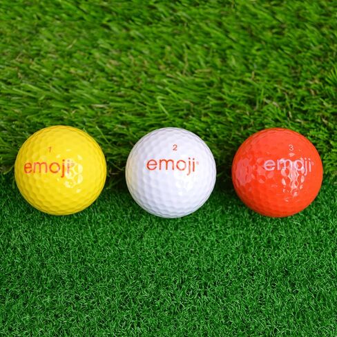 Emoji Official Novelty Fun Golf Balls Packs, Gift for Christmas, Multicoloured in Saudi Arabia