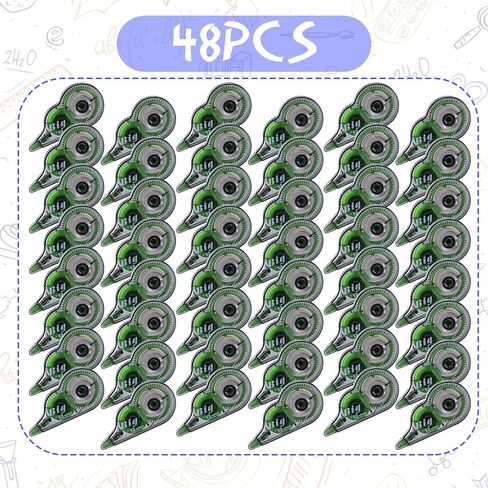 Yexiya 36 Pieces Correction Tapes Original Correction Wide Eraser Applicator Easy to Use Applicator Translucent Tapes Shows for Office Note Journal Scrapbooking, 0.2 Inch x 39.4 Feet in Saudi Arabia