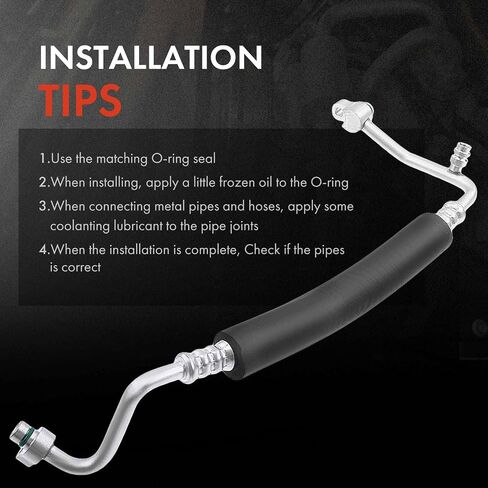 A-Premium A/C Discharge Line Hose Assembly Compatible with Subaru Forester 2003 2004 2005 2006 2007 H4 2.5L, Compressor to Condenser in Saudi Arabia