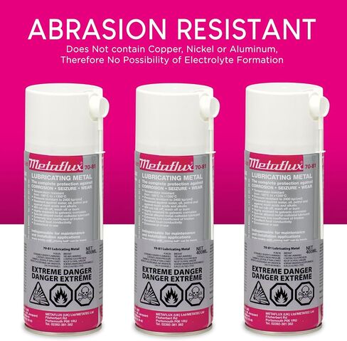 Titanium Corrosion Inhibitor and Lubricant Spray for Metal –Industrial Heavy Duty Rust Prevention Spray for Automotive –Water Resistant Non-Flaking Aluminum-Free Fluid Film by Metaflux 13.5 Oz 1 Pack in Saudi Arabia