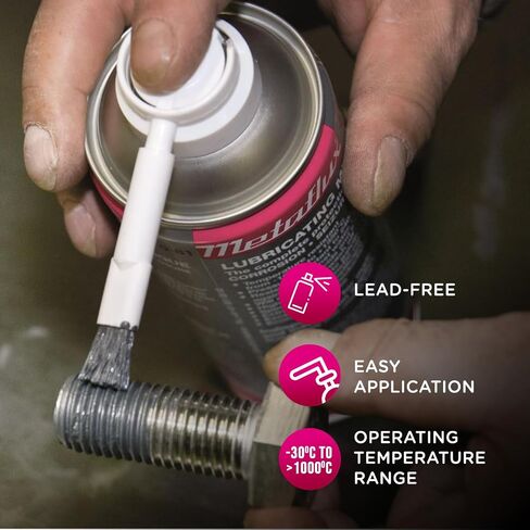 Titanium Corrosion Inhibitor and Lubricant Spray for Metal –Industrial Heavy Duty Rust Prevention Spray for Automotive –Water Resistant Non-Flaking Aluminum-Free Fluid Film by Metaflux 13.5 Oz 1 Pack in Saudi Arabia