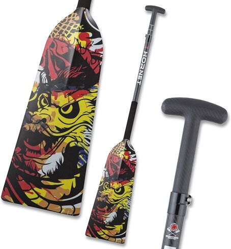 مجداف قارب التنين للرياضات المائية - Dragon Master - مجداف قارب التنين القابل للتعديل من ألياف الكربون - معتمد من IDBF - ملحقات قارب التنين - مجاذيف قارب التنين in Kuwait