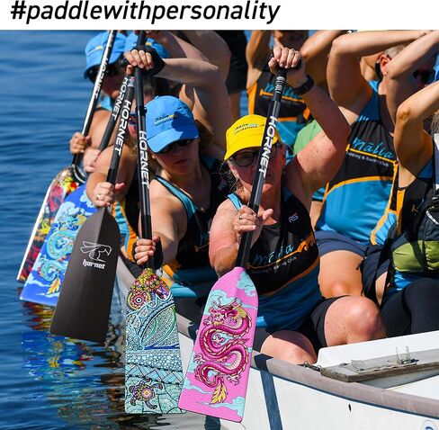 مجداف قارب التنين للرياضات المائية - Dragon Master - مجداف قارب التنين القابل للتعديل من ألياف الكربون - معتمد من IDBF - ملحقات قارب التنين - مجاذيف قارب التنين in Kuwait