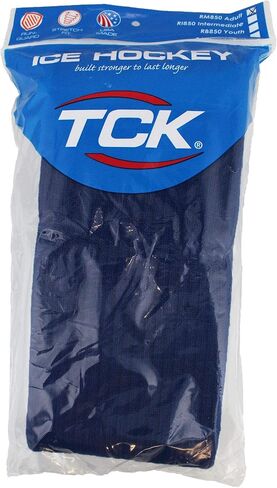 TCK Rib Knit Ice Hockey Socks- Youth and Adult Sizes- Made in the USA in Saudi Arabia