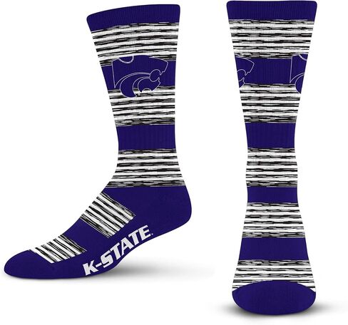 For Bare Feet Men's RMC Multi Stripe Crew Sock NCAA in Saudi Arabia