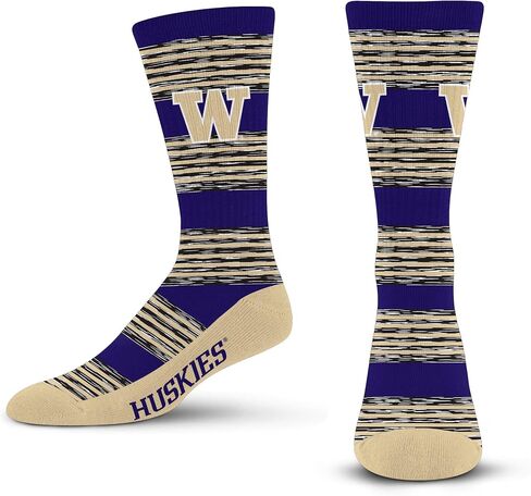 For Bare Feet Men's RMC Multi Stripe Crew Sock NCAA in Saudi Arabia