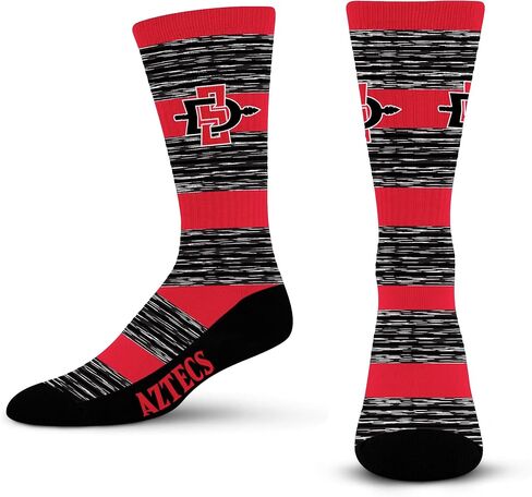 For Bare Feet Men's RMC Multi Stripe Crew Sock NCAA in Saudi Arabia