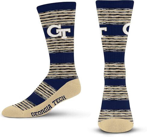 For Bare Feet Men's RMC Multi Stripe Crew Sock NCAA in Saudi Arabia