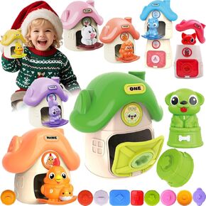 36PCS Montessori Learning Toys for Toddlers 1 2 3 Years Old, Educational Farm Animals Barn Counting Sorting Matching Stacking Games for Baby Boys Girls Gifts Birthday Valentines Easter Christmas