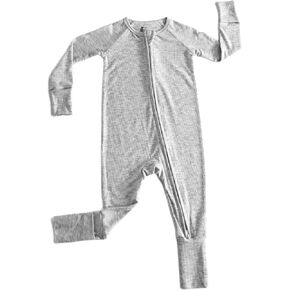 Soapberry 2-Way Zipper Bamboo Viscose Pajamas for Baby Boys and Girls
