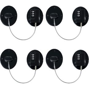 Fridge Lock AOSITE 1 Pcs Refrigerator Lock Combination Black Combo Fridge Locks for Adults Refrigerator Lock for Children Adhesive Freezer Door Lock Child Safe Refrigerator Lock for Kids