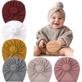 Baby Turban Newborn Turbans for Baby Girls Head Wraps Bow Hats for Newborns Baby Beanie Hats Headraps