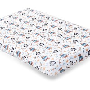 Cozary Baby Bassinet Sheets Super Soft Breathable Waterproof Bassinet Fitted Sheets Suitable for Different Shapes Cradle Sheets with Animal Cartoon for Baby Boys and Girls 1PC