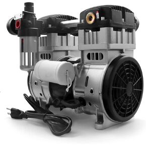 Oil-Free Air Tools Air Compressor Silent Pump 1200W Piston High Flow 200L/min Max Pressure 8 bar Quiet Tankless Air Compressor 110V