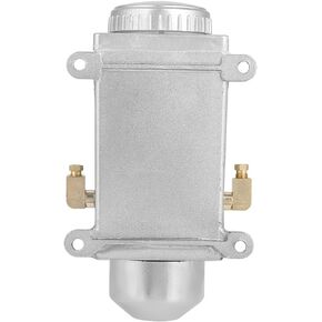 Lubricating Oil Pump, Metal, Double Port Manual Oil Pump for Lathe Machine for Punching Machine Manual Lubricating Oil Oiler Pump