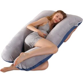 Pregnancy Pillows,U-Shaped Maternity Full Body Pillow,Support Back/Neck/Head/Hips/Legs/Belly for Pregnant Women