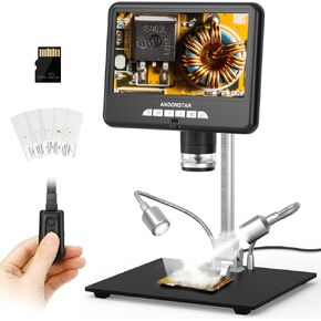 Andonstar 10.1 Inch HDMI Digital Microscope AD207S-10, Soldering Microscope, Coin Microscope for Error Coins, Electronic Microscope Kit