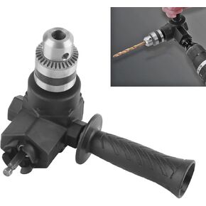 Power Right Angle Drills, Right Angle Drill Attachment Kit Bend Extension Accessory, 90 Degree Professional Cordless Drill Narrow Space Repair Tool Electric Corner Device