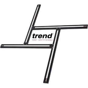 Trend Varijig Adjustable Rectangle Router Jig & Template System, Precision Frame for Recesses, Slots & Face Panel Molds, 23.6" x 23.6" Work Area, Dual Scale Guide, VARIJIG