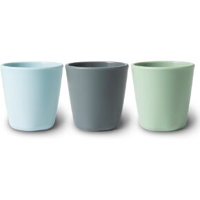 Tiny Twinkle Tableware 3 Pack Cups Set - BPA-Free For Kids and Toddlers - Polypropylene Plastic Tumblers (Rose, Peach, Lilac) Cup