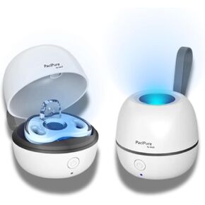 PaciPure by KILÖ – UV Portable Pacifier Sanitizer – Compact UV Light Cleaner for Baby Pacifiers and Small Items – Travel-Friendly, On-The-Go & BPA-Free