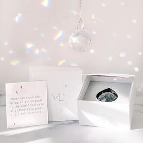 Memorialight Modern Grief Gift 40 mm Crystal Ball Rainbow Maker Best for Daily Remembrance