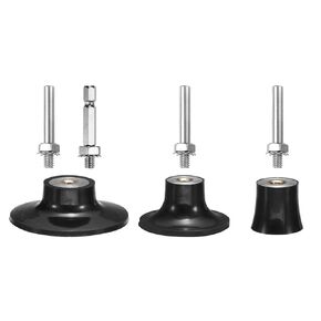 HARFINGTON 3 Pack 1" 2" 3" Disc Pad Holder Quick Change Discs 1/4" Shank Holder Mandrel for Die Grinder Sanding and Conditioning Discs, Black