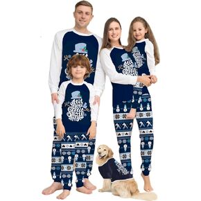 Christmas Family Pajamas Family Matching Sleepwear Xmas Long Sleeve Jammies Matching Holiday Pajamas