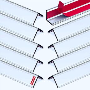 10PCS Clear Self-Adhesive Mini Wall Corner Protectors, Cute Corner Guards & Edge Protector for Wall Door Frame Cabinet Baseboard & Door, Table, Stair, Easy to Cut (39.3" X 0.67") in Kuwait